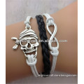 MYLOVE rope bracelet with skull charm Pirates jewelry MLCN0134